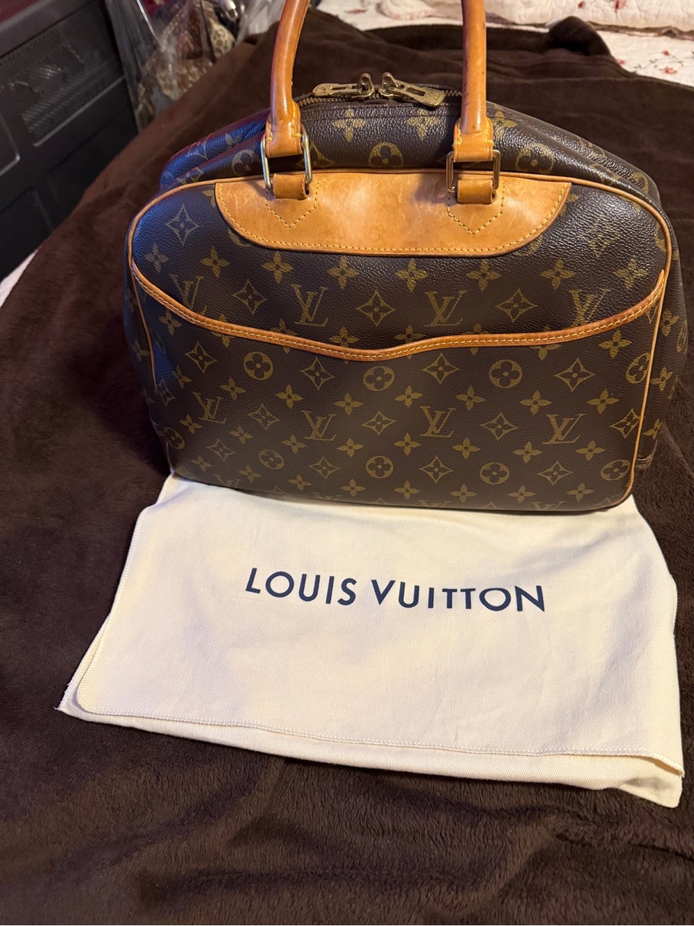 Louis Vuitton Monogram Canvas Duffel Bag in Brown and Tan
